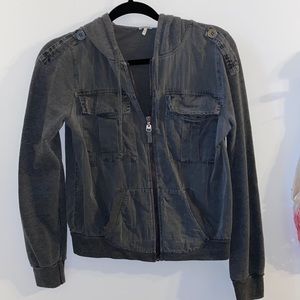 Splendid hooded zip up